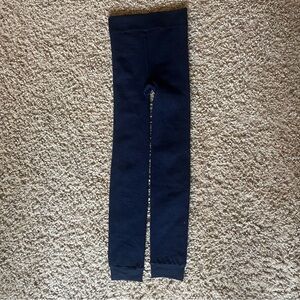 Navy Kids Warm Thermal Leggings